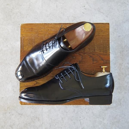 極上★(伊)エンツォ・ボナフェ SIZE 38/UK5程度【定価￥99,750-★(神田)大喜靴店別注/ハンドソーンウェルテッド製法】黒/Enzo Bonafe★h759