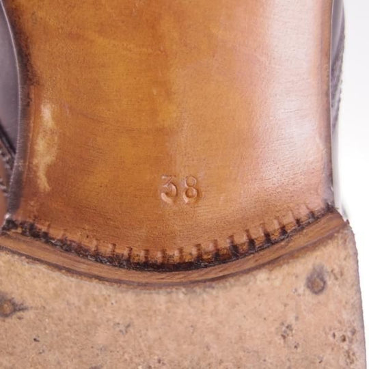 極上★(伊)エンツォ・ボナフェ SIZE 38/UK5程度【定価￥99,750-★(神田)大喜靴店別注/ハンドソーンウェルテッド製法】黒/Enzo Bonafe★h759