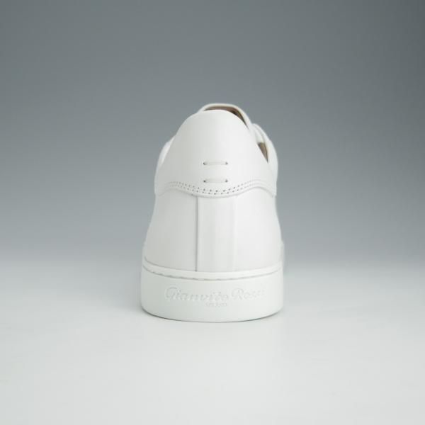 ほぼ未使用★(伊)Gianvito Rossi/ジャンヴィト・ロッシ SIZE 41【定価￥78,100-★レザースニーカー/白】カーフ/メンズ★h760