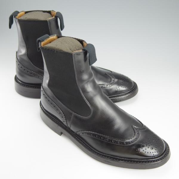 ★トリッカーズ SIZE 9【現行定価￥96,800-★ダイナイトソール仕様/HENRY】サイドゴアブーツ/M2754/カーフ/黒/メンズ/Tricker's★h764