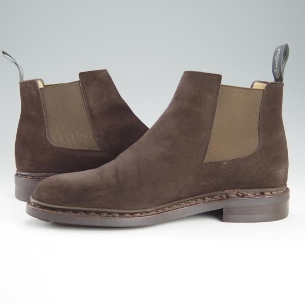 極美品★パラブーツ SIZE 5【定価￥79,200-★ビームスF別注/CHENAY】サイドゴアブーツ/スエード/濃茶/メンズ/BEAMS F/Paraboot★h765