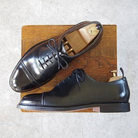 ★クロケット&ジョーンズ UK7.5/US8D【コードバン仕様★貴重/ブラックフリース別注(米：トムブラウン監修)】黒/ブルックスブラザーズ★h766