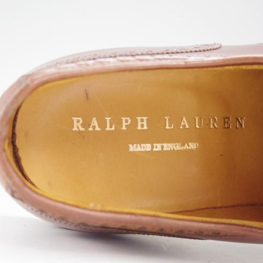★クロケット&ジョーンズ UK9.5/US10E【貴重★コードバン/茶/ラルフローレン別注】フルブローグ/メンズ/Ralph Lauren/Crockett&Jones★h767