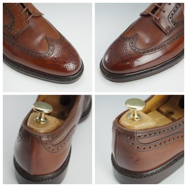 ★クロケット&ジョーンズ UK9.5/US10E【貴重★コードバン/茶/ラルフローレン別注】フルブローグ/メンズ/Ralph Lauren/Crockett&Jones★h767