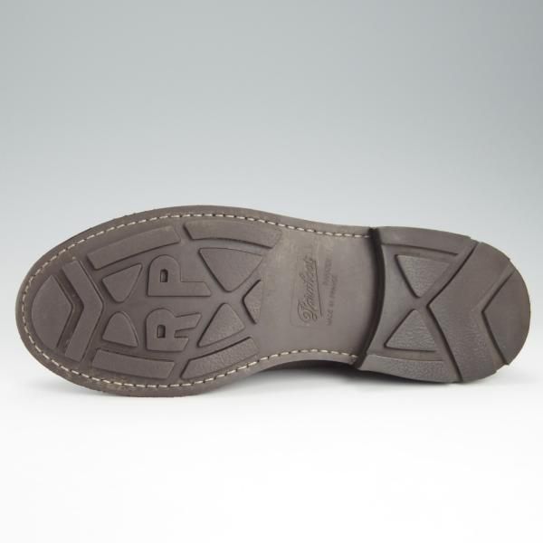 美品★パラブーツ SIZE 8.5【現行定価￥71,500-★飾りコバ仕様のシャンボード/CHAMBORD】Uチップ/グレインレザー/灰茶/Paraboot★h768