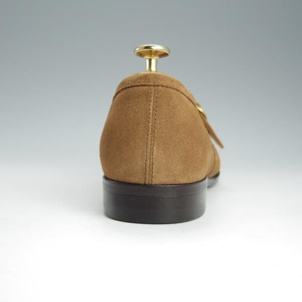 未使用★Iugen/イウゲン SIZE 6.5【定価￥39,600-★ローファー/IG206】モンクストラップ/スエード/薄茶/メンズ★h771