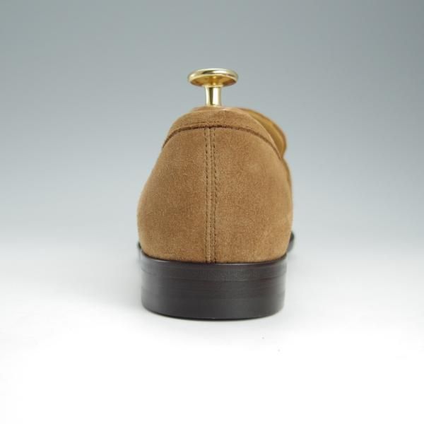 未使用★Iugen/イウゲン SIZE 6.5【定価￥39,600-★ローファー/IG206】モンクストラップ/スエード/薄茶/メンズ★h771