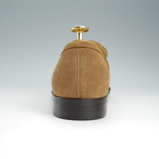 未使用★Iugen/イウゲン SIZE 6.5【定価￥39,600-★ローファー/IG206】モンクストラップ/スエード/薄茶/メンズ★h771