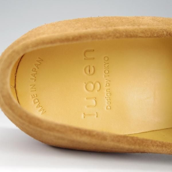 未使用★Iugen/イウゲン SIZE 6.5【定価￥39,600-★ローファー/IG206】モンクストラップ/スエード/薄茶/メンズ★h771