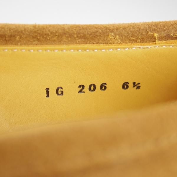 未使用★Iugen/イウゲン SIZE 6.5【定価￥39,600-★ローファー/IG206】モンクストラップ/スエード/薄茶/メンズ★h771