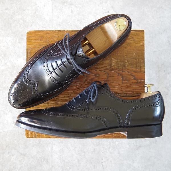 美品★ユニオンインペリアル SIZE 9【定価￥39,600-★フルブローグ/U1983】カーフ/黒/メンズ/Union Imperial★h774