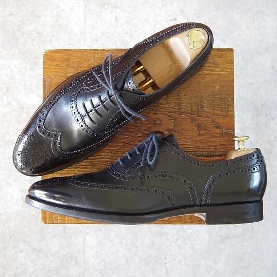 美品★ユニオンインペリアル SIZE 9【定価￥39,600-★フルブローグ/U1983】カーフ/黒/メンズ/Union Imperial★h774