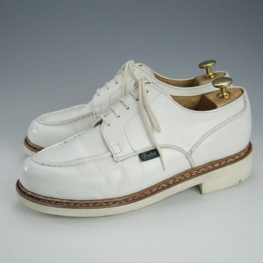 極上★パラブーツ SIZE 6【モデル定価￥71,500-★シャンボード/CHAMBORD】TEXソール/カーフ/白/Uチップ/メンズ/Paraboot★h775