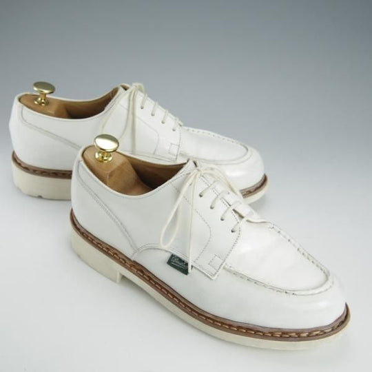 極上★パラブーツ SIZE 6【モデル定価￥71,500-★シャンボード/CHAMBORD】TEXソール/カーフ/白/Uチップ/メンズ/Paraboot★h775