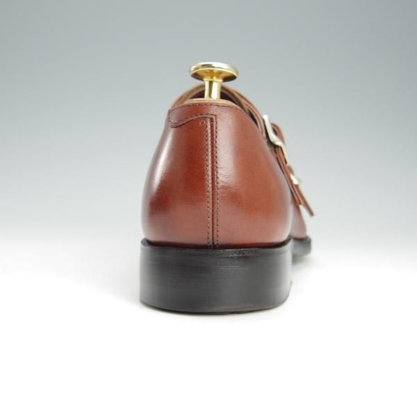 極美品★トレーディングポスト SIZE 6.5【定価￥51,700-★ダイナイトソール仕様/T606/撥水】ダブルモンク/茶/ユニオンロイヤル製★h777