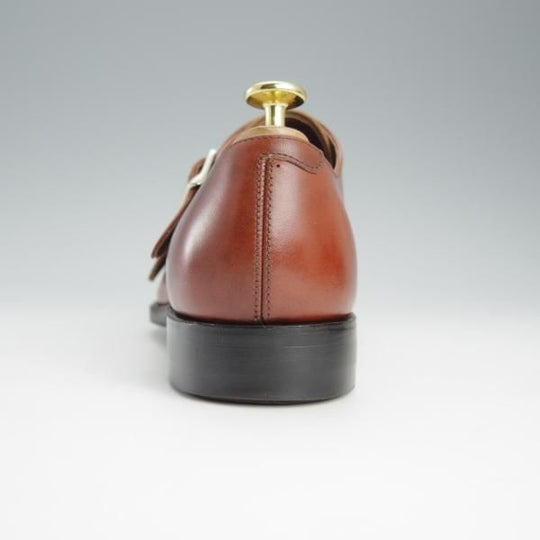 極美品★トレーディングポスト SIZE 6.5【定価￥51,700-★ダイナイトソール仕様/T606/撥水】ダブルモンク/茶/ユニオンロイヤル製★h777