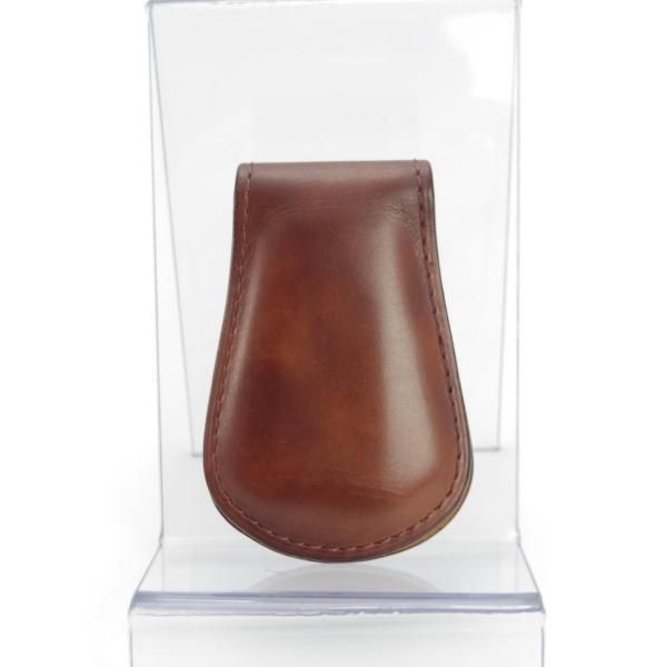 極上★ジョンロブ/JOHN LOBB【貴重★ミュージアムカーフ仕様/マネークリップ】パリジャンブラウン/茶/本革/小物/メンズ&レディース★h780
