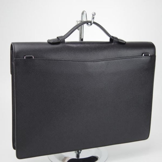 極上★ダンヒル/dunhill【定価15万円程度★カドガン/Cadogan Single Briefcase】ブリーフケース/レザー/ビジネス/バッグ/黒/革/鞄★N5793