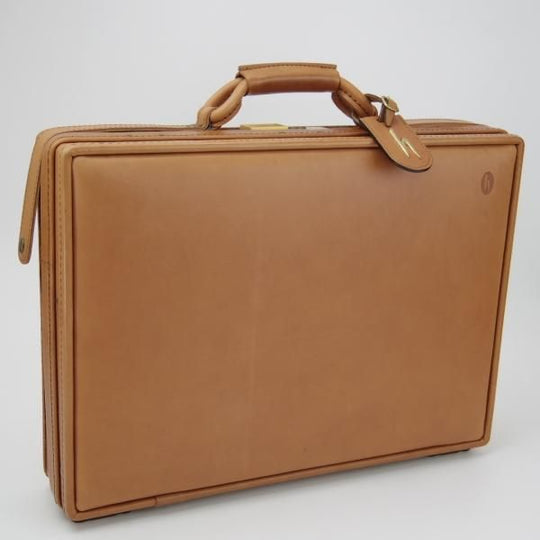 ★(米)ハートマン/hartmann luggage【定価20万円以上★アタッシュケース】ベルティングレザー/メンズ/ビジネス/バッグ/薄茶/鞄★N5797