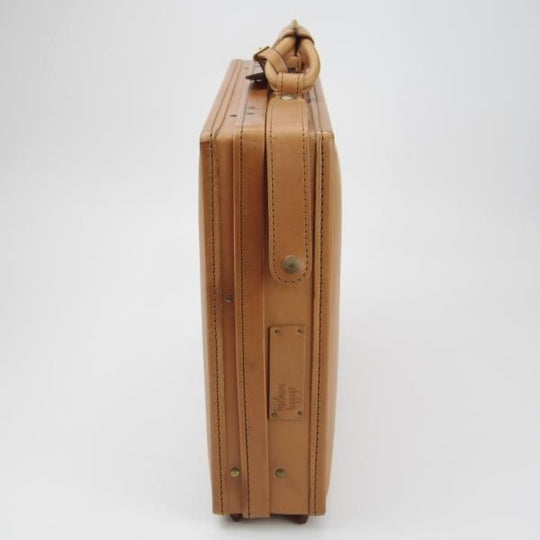 ★(米)ハートマン/hartmann luggage【定価20万円以上★アタッシュケース】ベルティングレザー/メンズ/ビジネス/バッグ/薄茶/鞄★N5797