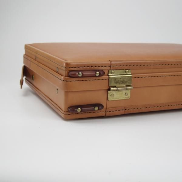 ★(米)ハートマン/hartmann luggage【定価20万円以上★アタッシュケース】ベルティングレザー/メンズ/ビジネス/バッグ/薄茶/鞄★N5797
