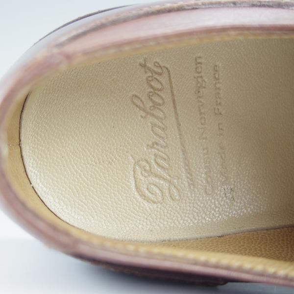 極上★パラブーツ SIZE 5【定価￥71,500-★アヴィニョン/AVIGNON】グリフソール/リスレザー/Uチップ/MARRON/マロン/Paraboot★h781