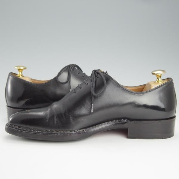 極上★(伊)ボリーニ SIZE 38【貴重★グッドイヤーアルタッコ製法/ホールカット】カーフ/黒/メンズ/Bolini★h783
