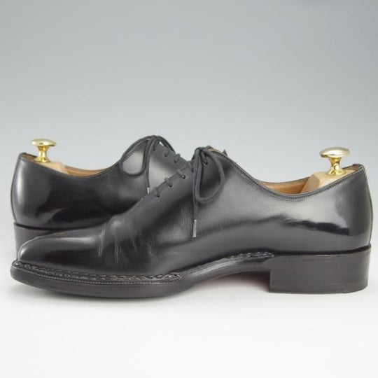 極上★(伊)ボリーニ SIZE 38【貴重★グッドイヤーアルタッコ製法/ホールカット】カーフ/黒/メンズ/Bolini★h783