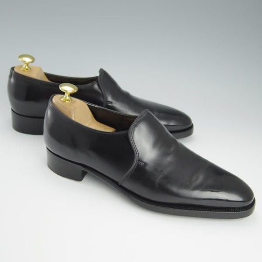 美品★ジョンロブ 5D【定価20万円以上★プレステージライン/EDWARD/7000ラスト】センターエラスティック/カーフ/黒/メンズ/JOHN LOBB★h784