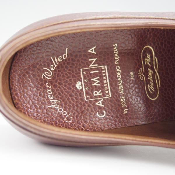 極美品★(スペイン製)CARMINA/カルミナ SIZE 7.5【トレーディングポスト別注★プレーントゥ/919】ROBERTラスト/赤茶/Trading Post★h785