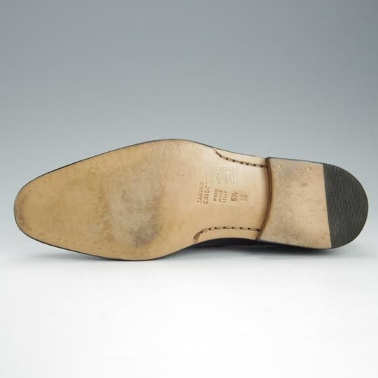 極美品★(伊)タニノクリスチー SIZE 5.5【定価15万円以上★黒〜パープル系パティーヌ/134581】オックスフォードシューズ/TANINO CRISCI★h791