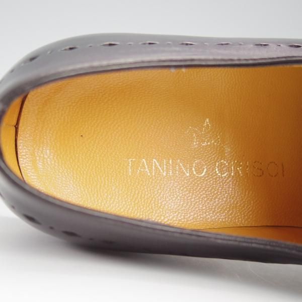 極美品★(伊)タニノクリスチー SIZE 5.5【定価15万円以上★黒〜パープル系パティーヌ/134581】オックスフォードシューズ/TANINO CRISCI★h791