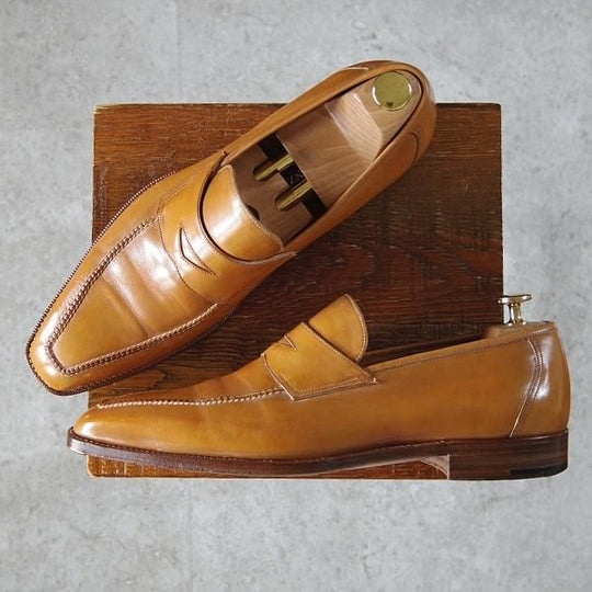 美品★(伊)パオロ・ラッタンジ SIZE 8【定価￥139,650-★ハンドソーンウェルテッド製法/SHIROGANE】ローファー/PAOLO LATTANZI★h794