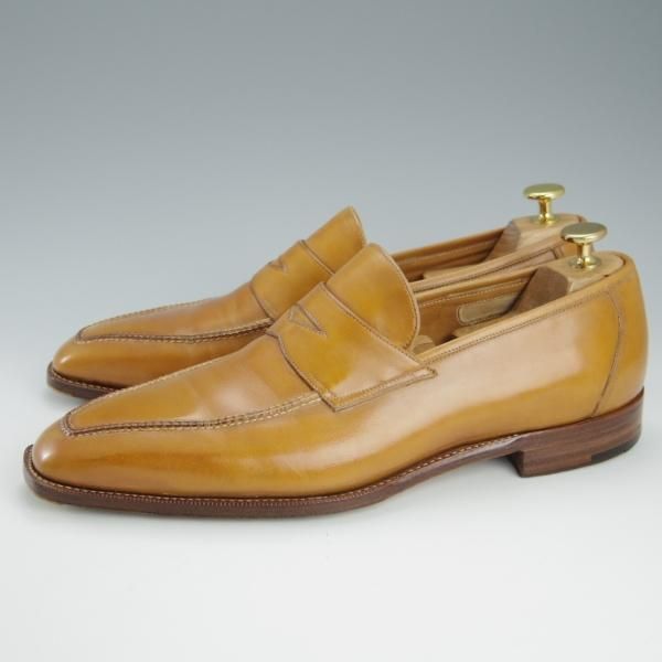 美品★(伊)パオロ・ラッタンジ SIZE 8【定価￥139,650-★ハンドソーンウェルテッド製法/SHIROGANE】ローファー/PAOLO LATTANZI★h794