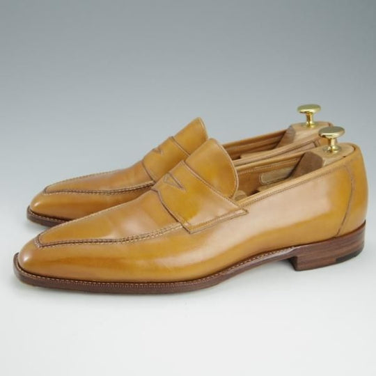 美品★(伊)パオロ・ラッタンジ SIZE 8【定価￥139,650-★ハンドソーンウェルテッド製法/SHIROGANE】ローファー/PAOLO LATTANZI★h794