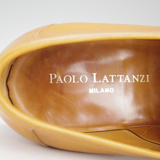 美品★(伊)パオロ・ラッタンジ SIZE 8【定価￥139,650-★ハンドソーンウェルテッド製法/SHIROGANE】ローファー/PAOLO LATTANZI★h794