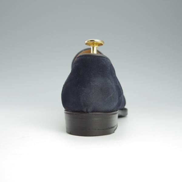 極上★(伊)リカルド・フレッチャ・ベステッティ SIZE 41【定価￥140,400-★スリッポン/紺】スエード/RICCARDO FRECCIA BESTETTI★h795