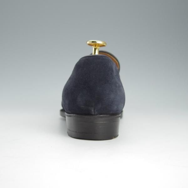 極上★(伊)リカルド・フレッチャ・ベステッティ SIZE 41【定価￥140,400-★スリッポン/紺】スエード/RICCARDO FRECCIA BESTETTI★h795