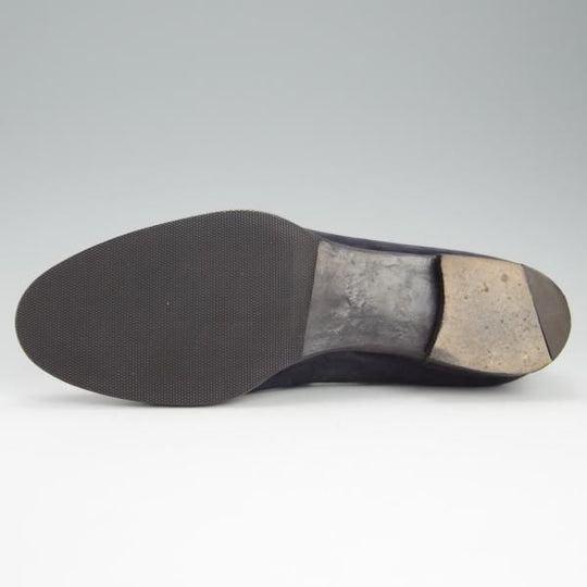 極上★(伊)リカルド・フレッチャ・ベステッティ SIZE 41【定価￥140,400-★スリッポン/紺】スエード/RICCARDO FRECCIA BESTETTI★h795