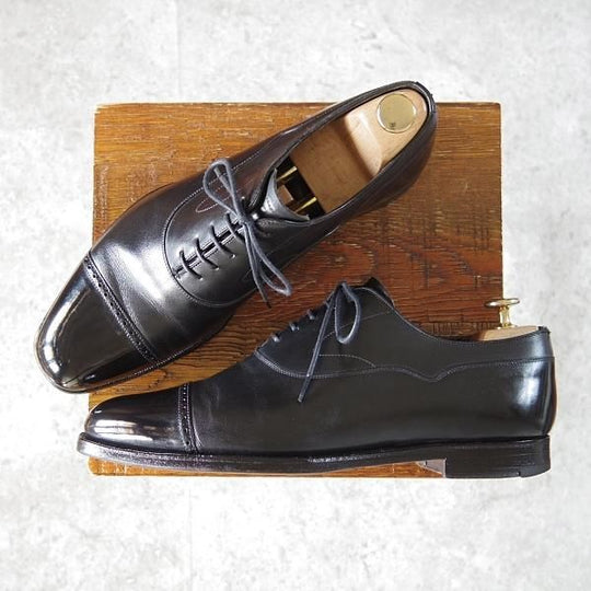 ★(英)グレンソン 8D【最上級★マスターピース/パンチドキャップトゥ/31997】カーフ/黒/メンズ/GRENSON★h796