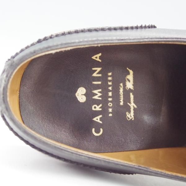極美品★(スペイン製)CARMINA/カルミナ SIZE 6【モデル定価￥72,600-★フルブローグ/80254】OSCARラスト/カーフ/黒 /メンズ★h798