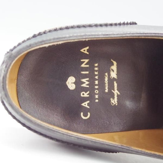 極美品★(スペイン製)CARMINA/カルミナ SIZE 6【モデル定価￥72,600-★フルブローグ/80254】OSCARラスト/カーフ/黒 /メンズ★h798