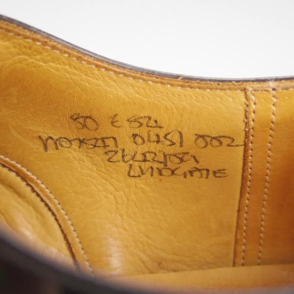 極美品★チャーチ 80E/UK8【旧チャーチ★ブックバインダーカーフ/84ラスト】LUDGATE/パンチドキャップトゥ/黒/メンズ/Church's★h799