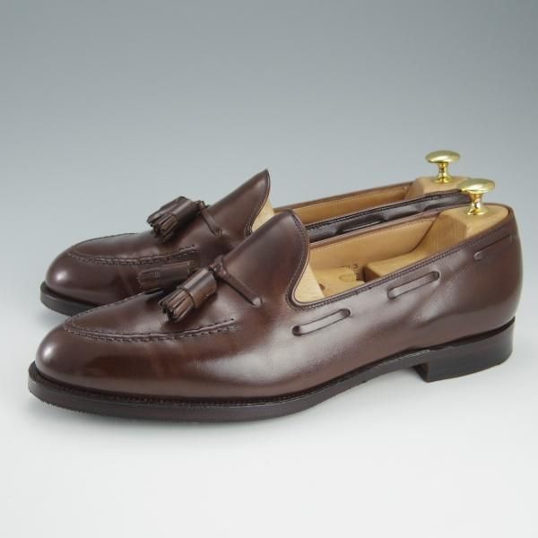 極上★クロケット&ジョーンズ 9E【定価￥86,900-★CAVENDISH 3/キャベンディッシュ3】タッセルローファー/濃茶/Crockett&Jones★h801