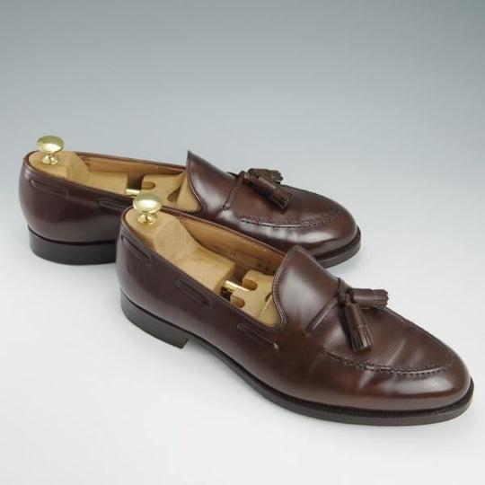 極上★クロケット&ジョーンズ 9E【定価￥86,900-★CAVENDISH 3/キャベンディッシュ3】タッセルローファー/濃茶/Crockett&Jones★h801