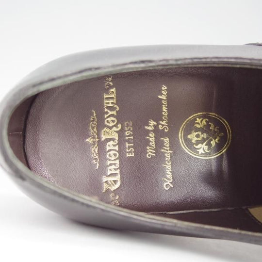 美品★ユニオンロイヤル SIZE 6.5【★パンチドキャップトゥ/UR303】カーフ/黒/メンズ/UNION ROYAL★h802