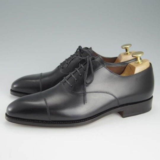 未使用★(スペイン製)CARMINA/カルミナ SIZE 6【定価￥72,600-★ストレートチップ/80386】RAINラスト/ボックスカーフ/黒/メンズ★h805