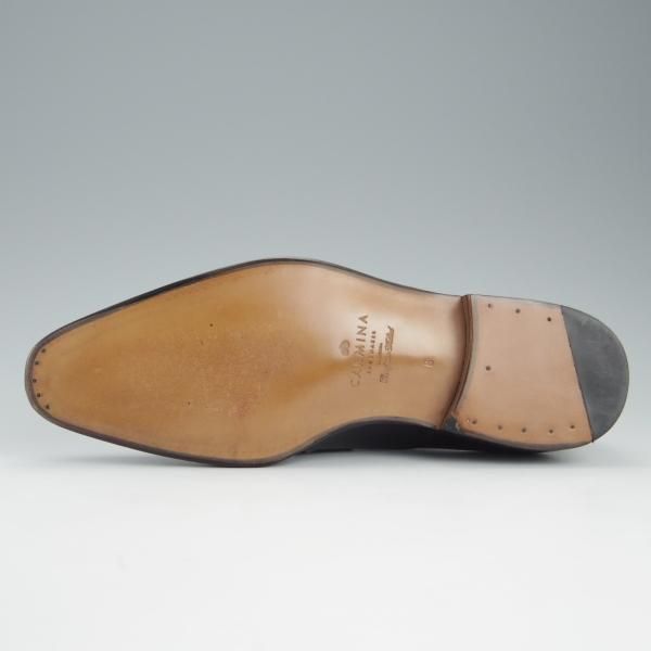 未使用★(スペイン製)CARMINA/カルミナ SIZE 6【定価￥72,600-★ストレートチップ/80386】RAINラスト/ボックスカーフ/黒/メンズ★h805