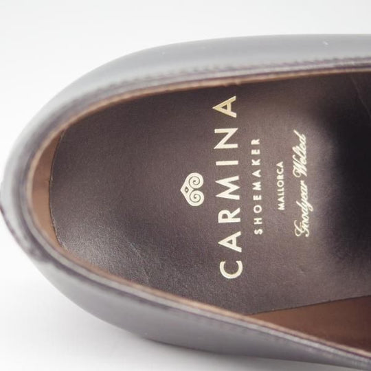 未使用★(スペイン製)CARMINA/カルミナ SIZE 6【定価￥72,600-★ストレートチップ/80386】RAINラスト/ボックスカーフ/黒/メンズ★h805