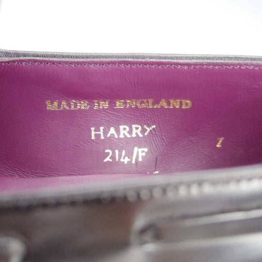 極上★(英)チーニー 7F【モデル定価￥78,100-★HARRY/ハリー/214ラスト】タッセルローファー/ポリッシュレザー/黒/CHEANEY★h810